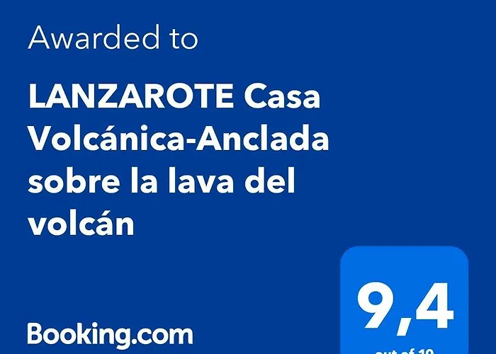 Lanzarote Casa Volcanica-anclada Sobre La Lava Del Volcan Villa Montana Blanca
